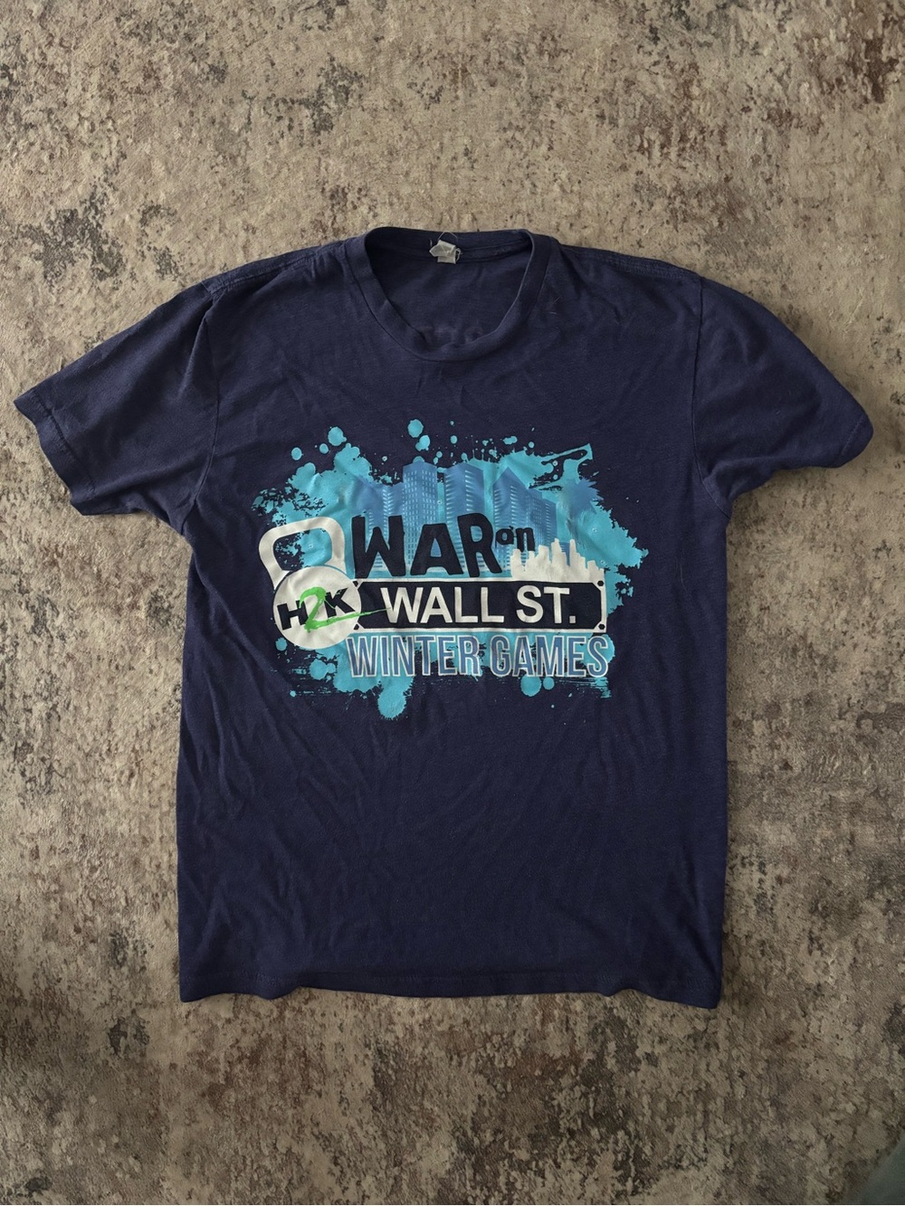 War on Wall St. Winter Games Graphic Tee - Navy